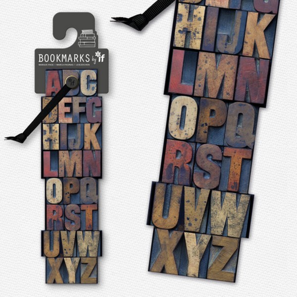 بوکمارک/Academia مقوایی LETTER PRESS کد 15203