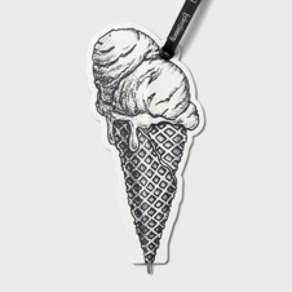 قلم بوکمارکی/Flat مقوایی ICE CREAM کد 37811