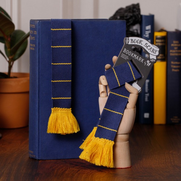 بوکمارک شال‌/Book Scarf پارچه‌ایNAVY کد 32907(ایف)
