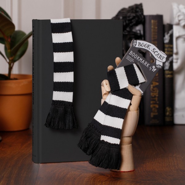 بوکمارک شال‌/Book Scarf پارچه‌ایBLACK کد32905(ایف)