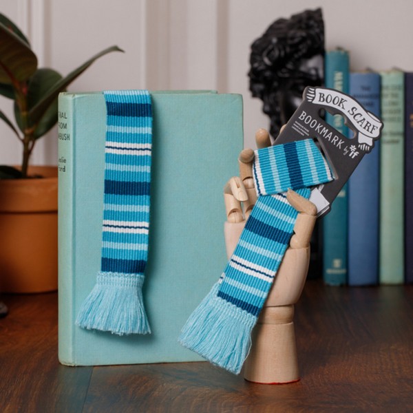 بوکمارک شال‌/Book Scarf پارچه‌ای ALL THE BLUESکد32912(ایف)