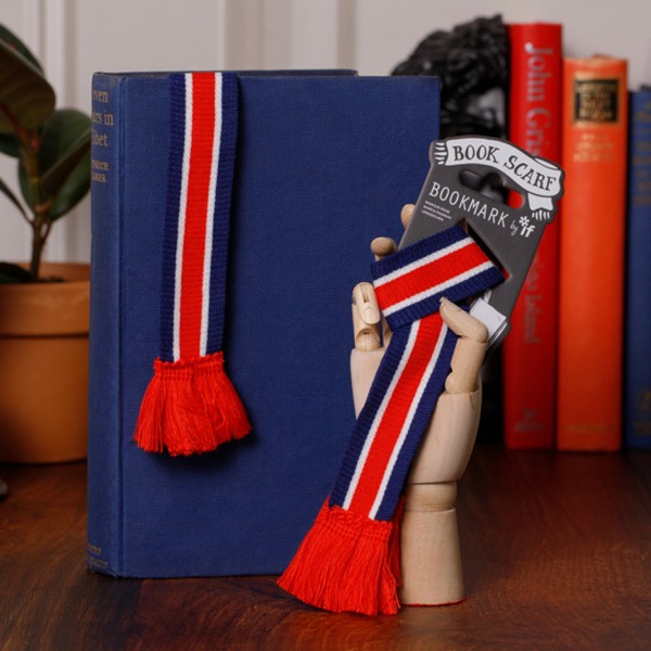 بوکمارک شال‌/Book Scarf پارچه‌ای Red White Blue کد 32901